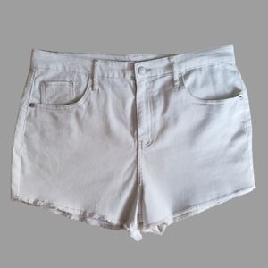Wild Fable White Denim High Rise Shorts Size 14